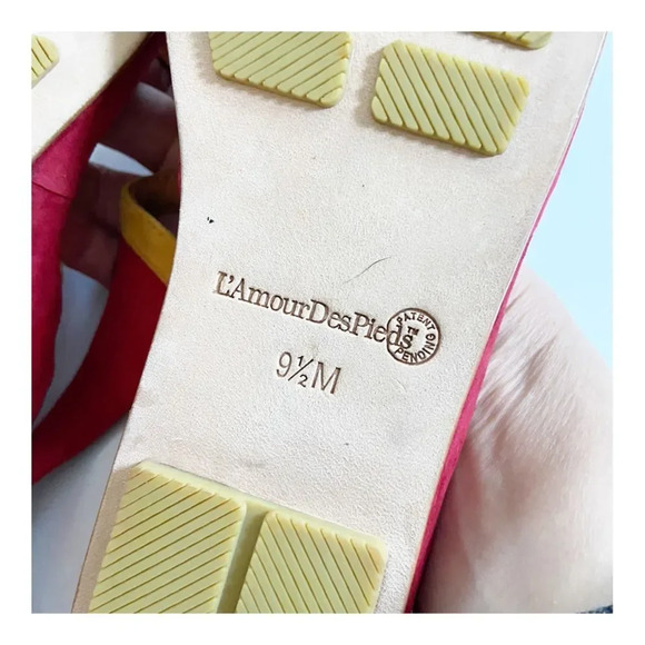 NEW L’Amour Des Pieds Darrius Multicolor Leather Comfort Sandal size 39.5 US 9 - Picture 9 of 10